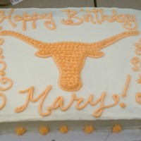 Longhorn Birthday Cake UT Longhorn themed birthday cake.