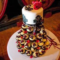 All Saints Wedding Cake This was the first weddings cake I made. It is a 10inch white chocolate mud cake with white chocolate buttercream, covered in fondant. The...