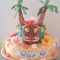 Hawaii Party Cake 