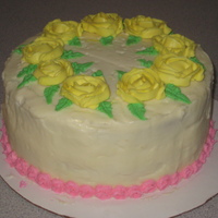 Mother's Day My first time making roses and the rosette border. Cream cheese icing.