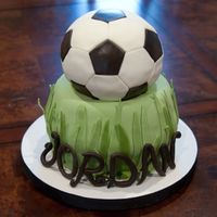 Soccer Birthday Cake Yellow cake, BC, MFF, & MFF letters. There was also a little MFF star with his age on it (not pictured) that was attached after...