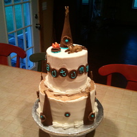 Teepee (Tipi) Cake This was a fun cake to do.. could have done a better job smoothing the frosting out though! The bottom is german chocolate cake filled with...