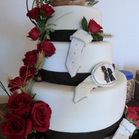 Wedding Cake western wedding cake. All fondant The ducks were the brides request