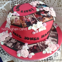 Hot Pink Timeline Cake 