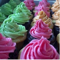 1St B-Day Cupcakes Yellow and chocolate cupcakes for a friends 1yo!