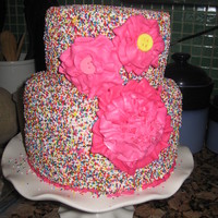 Birthday Cake For My Daughter Had Some Problems With The Bc Flowers On The Side But It Tasted Yummy And My Daughter Loved It Tfl Birthday cake for my daughter. Had some problems with the BC flowers on the side but it tasted yummy and my daughter loved it :) TFL!