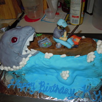 Shark Bite Made this for my neighbour who loves Sharks and Fishing