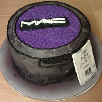 Mac Eyeshadow Cake I used two 8 inch circle pans for this pans for the cake. After the crumb coat I frosted the sides of the cake first then the top edges. I...