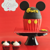 Mickey Mouse Theme Cake I can finally cross "make a Mickey Mouse theme cake" off my bucket list!! I made this cake for a little boy's 2nd birthday....