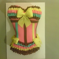 ***y Bridal Shower Cake Almond cake with buttercream filling and covered with fondant