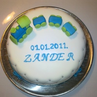 Train My Son christening cake.