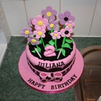 Flower Pot For My Niece. A little something for my beautiful niece. Wanted to give her something no other girl would have. So i made this. Choc cake with...