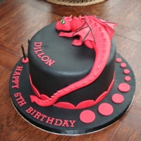 Black & Red Dragon Cake This was my 1st Dragon request, loved doing, a few hurtles and lesson's learned. Loving the black and red colour contrast.