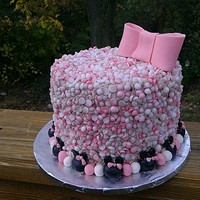 Minnie Mouse Sprinkle Birthday Cake 