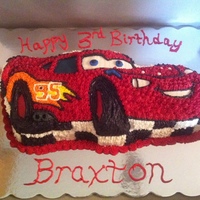 Lightning Mcqueen Cake Lightning McQueen cake for a friends 3yr old grandson