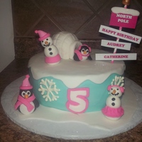Winter Wonderland This little girl wanted a winter wonderland cake for her birthday. It was a lot of fun to make. The snowladies and penguins are made from...