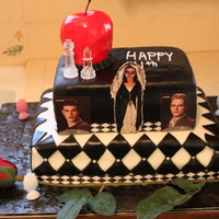 Twilight Cake Made this for my grand daughters birthday. First attempt at rice crispy treat figures. (The apple) The middle picture is of my grand...