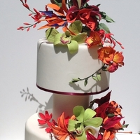 Bird Of Paradise Handmade gumpaste Bird of Paradise,Lilies, Freesias, and Orchids