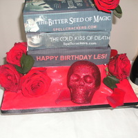 Spellbinding Three cakes ,Chocolate fudge cake with a raspberry swiss meringue filling, a vanilla bean cake with a wild strawberry and buttercream...