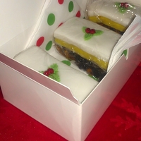 Slice Of Christmas Made as individual gifts for my in laws, cut offs from the christmas cake i made them