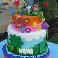 Dora Birthday Cake I made this cake for my daughter's 4th birthday