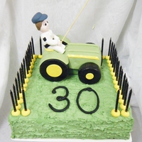 30Th Birthday Tractors Cake