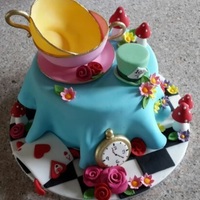 Mad Hatter's Tea Party Cake Mad Hatter's tea party cake