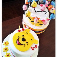 Winnie The Pooh Cake And Matching Cake Pops Winnie the Pooh cake and matching cake pops