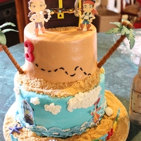 Jake & The Neverland Pirates B-Day Cake Jake & the Neverland pirate cake I did for a boys 3rd birthday.