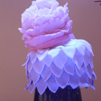 Mini Frills An experiment to see if i could do a mini topsy turvy by cutting graduated circles from a sheet to minimise carving. Not a complete success...