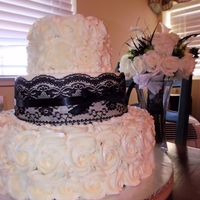 Rossette Wedding Cake 