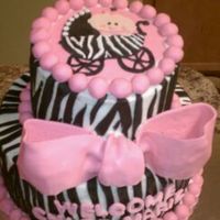 My Niece's Baby Shower Cake I made this cake for my neice's baby shower. :)