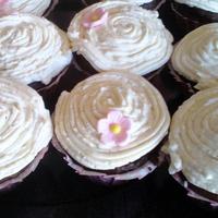 Sisterly-Love Pretty In Pink Cupcakes. 3 hours before this event, that my sister "forgot about." She begged me to please help her make 24 cupcakes for an "all...