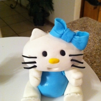 Hello Kitty Fondant figure for a friends birthday