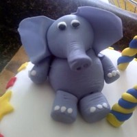 Fondant/gumpaste Elephant This is my first attempt at a gumpaste figure. Inspired by a few figures I saw on here and elsewhere online, I came up with this little guy...