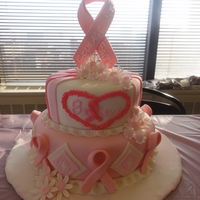 Breast Cancer Cake This is a cake I donated to help raise funds for breast cancer research in the name of one of my colleagues who just found out she has...