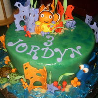 Finding Nemo Cake The Little Girl Wanted A Green Cake So I Gave Her What She Asked For Fondantgumpaste Figures Finding Nemo cake, the little girl wanted a green cake.. so I gave her what she asked for. Fondant/gumpaste figures.