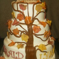 Birthday Cake For Wifehusband That Share The Same Birthdayfall Themed birthday cake for wife/husband that share the same birthday..fall themed