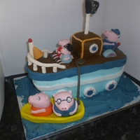 Peppa Pig On A Granpas Boat 