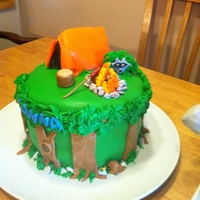 Camping Cake My First!