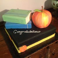 Teacher Of The Year Cake In Fondant Teacher of the year cake in fondant.