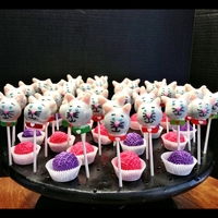 Kitty Cat Cake Pops And Yarn Balls 