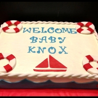 Nautical Baby Shower Cake 