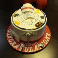 Nurse Graduation Vanilla cake with Bavarian cream filling. Occasion: nurse graduation