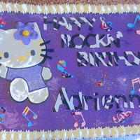 Hello Kitty Rockn' Had to cartoon the cake