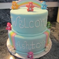 Care Bears fondant accents, toy care bears