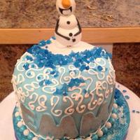 Frozen Themed Birthday Cake Im Not At All Happy With Olaf But That Just Gives Me Something To Practice Frozen themed birthday cake. I'm not at all happy with Olaf, but that just gives me something to practice :)