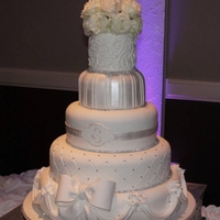 White Diamond Wedding Cake 