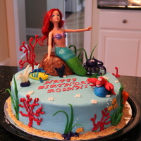 Ariel Little Mermaid Cake 