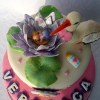 Stork Christening/baby Shower Cake